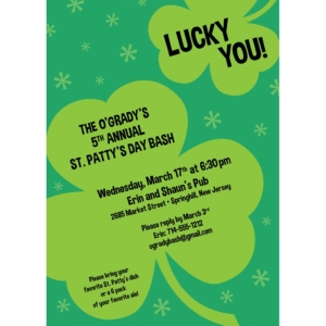 St. Patrick's Day Irish Invitation