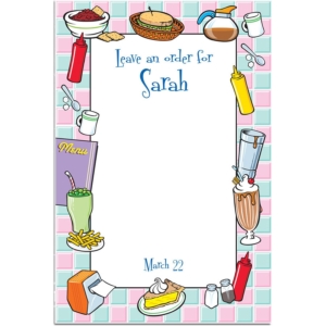 50s Diner Theme Party Sign In Board