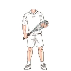 Tennis Male Cutout