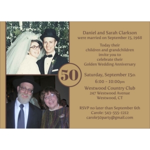 50th Anniversary Invitation