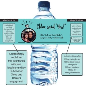 A Bridal Shower Water Bottle Label