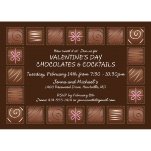Valentine's Day Chocolates Invitation