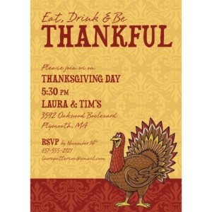 Thanksgiving Turkey Invitation