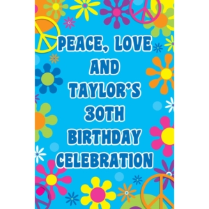 Hippie Retro Welcome Sign