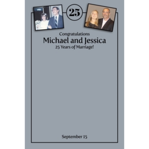 25th Anniversary Theme Sign In Board