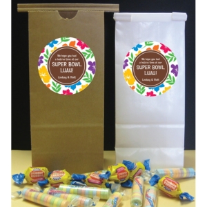 Super Bowl Luau Theme Party Favor Bag