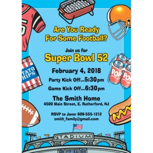 Football Stadium Party Invitation