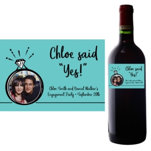 A Bridal Shower Wine Champagne Bottle Label