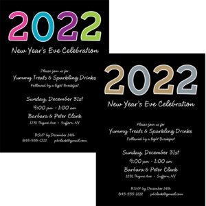 2022 New Year's Celebration Invitation