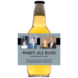 25th Anniversary Theme Bottle Label, Beer