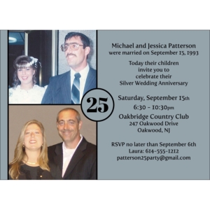 25th Anniversary Invitation