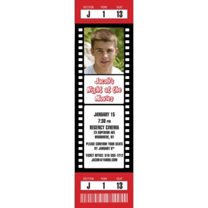 Hollywood Movie Photo Ticket Invitation