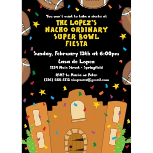 Super Bowl Fiesta Invitation