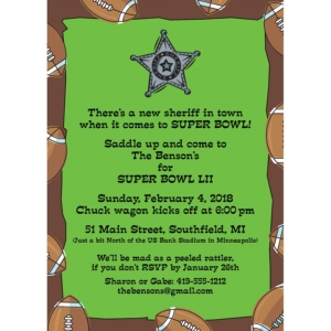 Football Texas Style Invitation