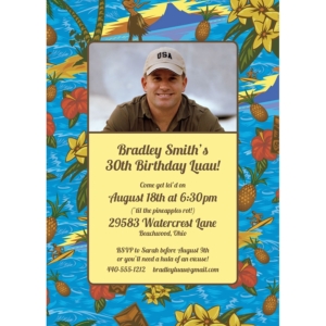 Hawaiian Shirt Party Invitation