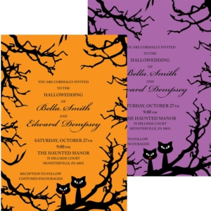 Halloween Wedding Invitation