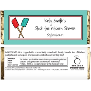 Bridal Shower Kitchen Theme Candy Bar Wrapper
