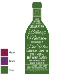 Wine Theme Invitation