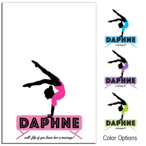Gymnastics Theme Sign In Board