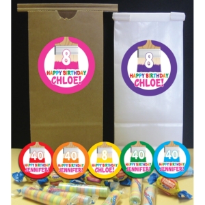 Kids Birthday Paint Party Theme Favor Bag