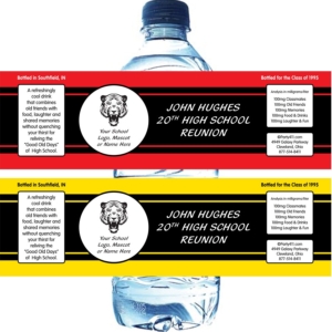 Reunion Party Water Bottle Label