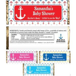 Anchor Theme Candy Bar Wrapper