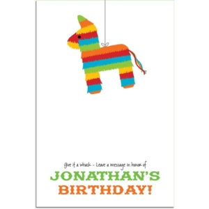 Pinata Theme Fiesta Sign In Board