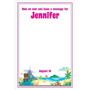 Luau Beach Theme Sign In Board