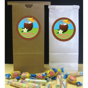 Luau Tropical Drink Party Custom Favor Bag