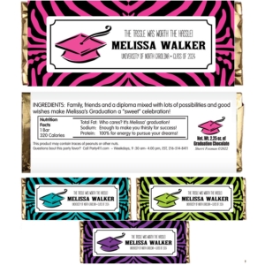 Graduation Jungle Theme Candy Bar Wrapper