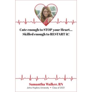 Nursing and Medical School Graduation EKG Sign In Board