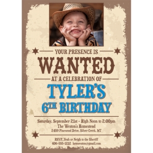 Kids Wanted Poster Invitation
