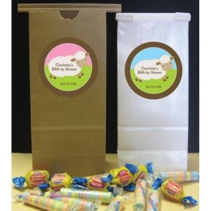 Baby Sheep Theme Baby Shower Party Favor Bags
