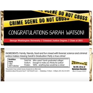 Criminal Justice Degree Graduation Theme Candy Bar