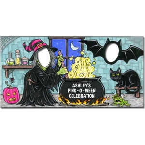 Pink Halloween Witch Party Photo Op