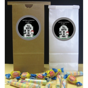 Halloween Tombstone Wedding Party Favor Bag