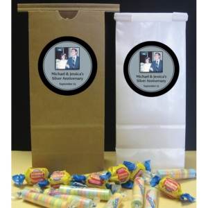 25th Anniversary Custom Party Favor Bag