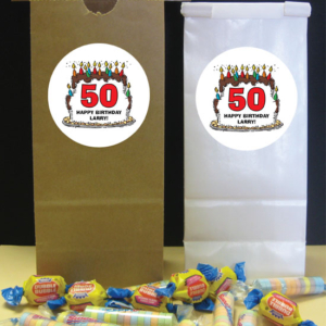 Birthday Cake For Him Theme Favor Bag