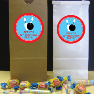 Bowling Theme Favor Bag