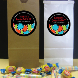 Casino Poker Chips Theme Party Favor Bag