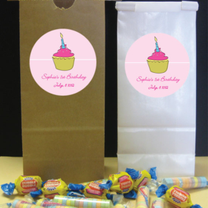 Cupcake Theme Party Favor Bag