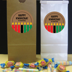 Kwanzaa Kinara Candles Party Favor Bag