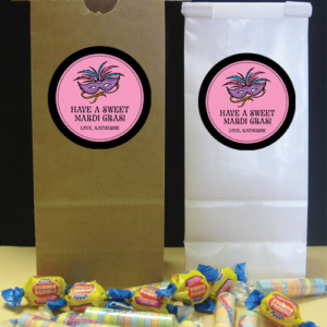 Mardi Gras Masks Theme Party Favor Bag