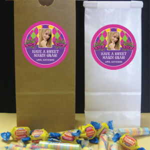 Mardi Gras Party Theme Photo Favor Bag