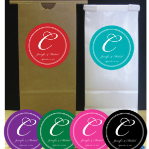 Monogram Party Favor Bag