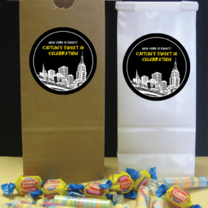 New York Party Theme Favor Bag