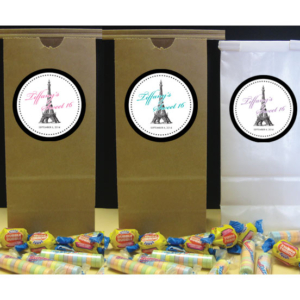 Paris Party Theme Favor Bag