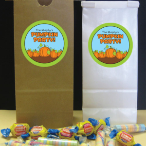 Pumpkin Party Theme Favor Bag