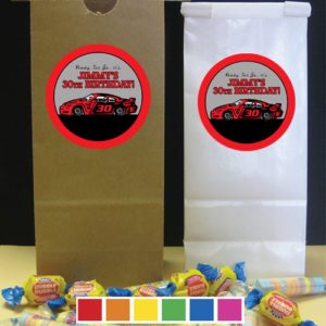 Racing Party Theme Favor Bag