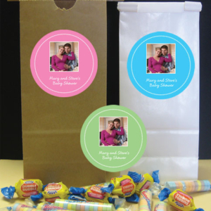 A Custom Baby Shower Photo Favor Bag